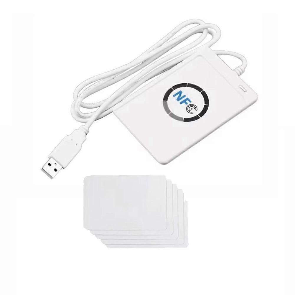 ACR122U RFID IC Smart Card Reader Duplikator + 5XCUID Kartenschreiber Kopierer Beschreibbarer Klon 13,56 MHz ID I