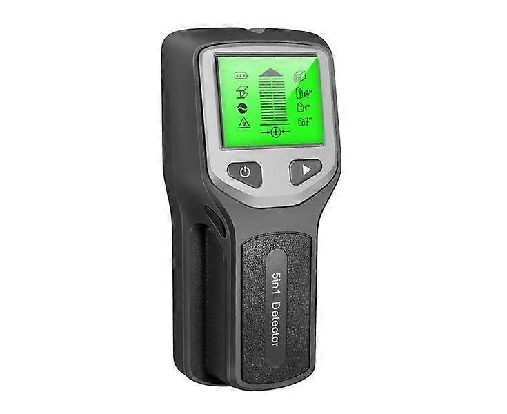5-in-1 Detector for Studs, Metal, and AC Wires - Compact and Durable with Easy Grip - Requires 9V Battery