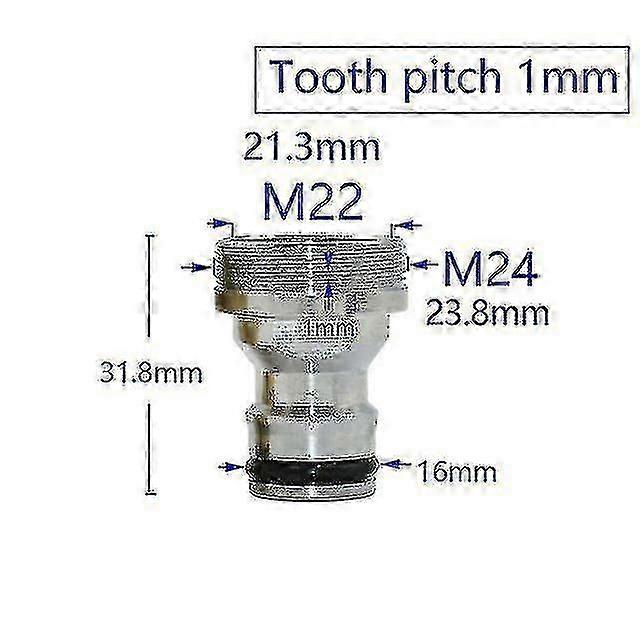 Silver Faucet Connector M16-M28 Thread for Bubbler, Kitchen & Bathroom Accessories