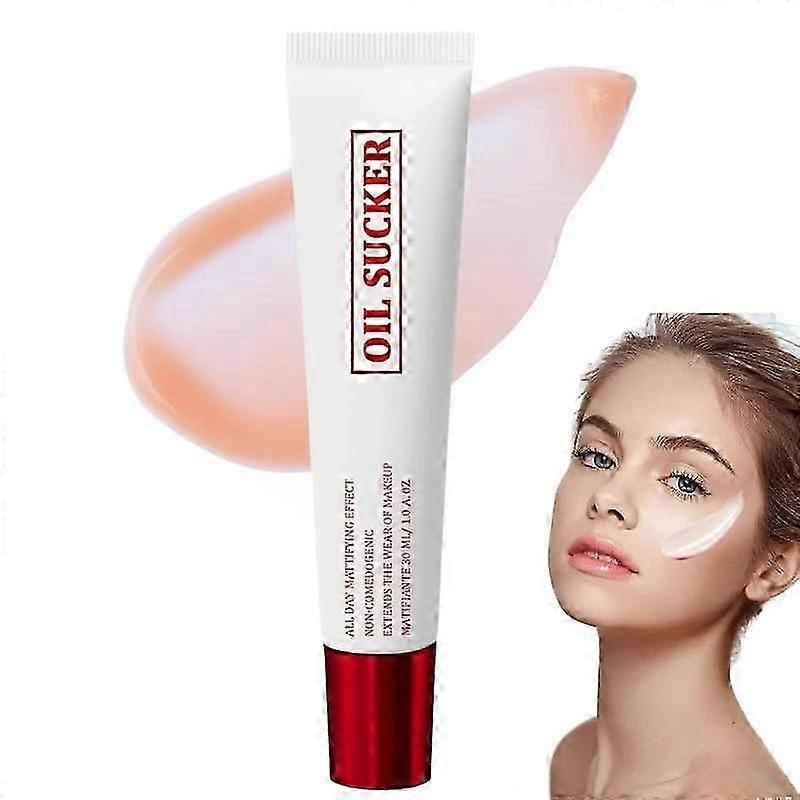 New Oil Sucker, Extreme Mattifying Alkaline Primer, Waterproof and Sweatproof Matte Primer, Oil Absorbing Primer Makeup for All Skin Types