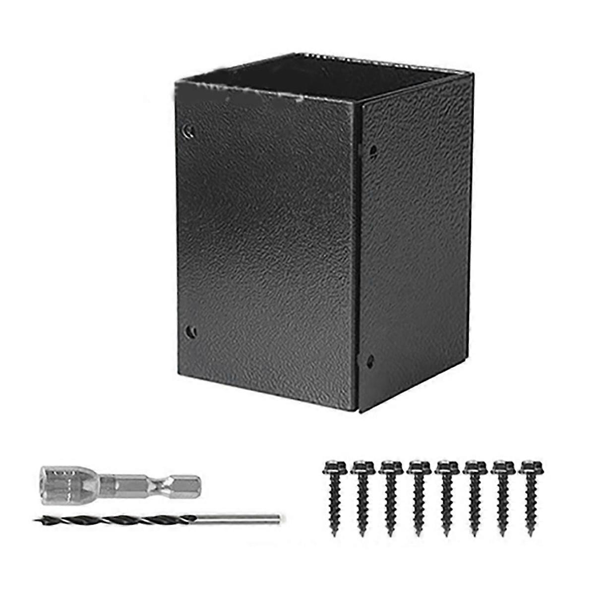 Post Base Protectors Guard for Wooden Mailbox Bracket, Protect Pavilion Deck Railing From Lawnmower