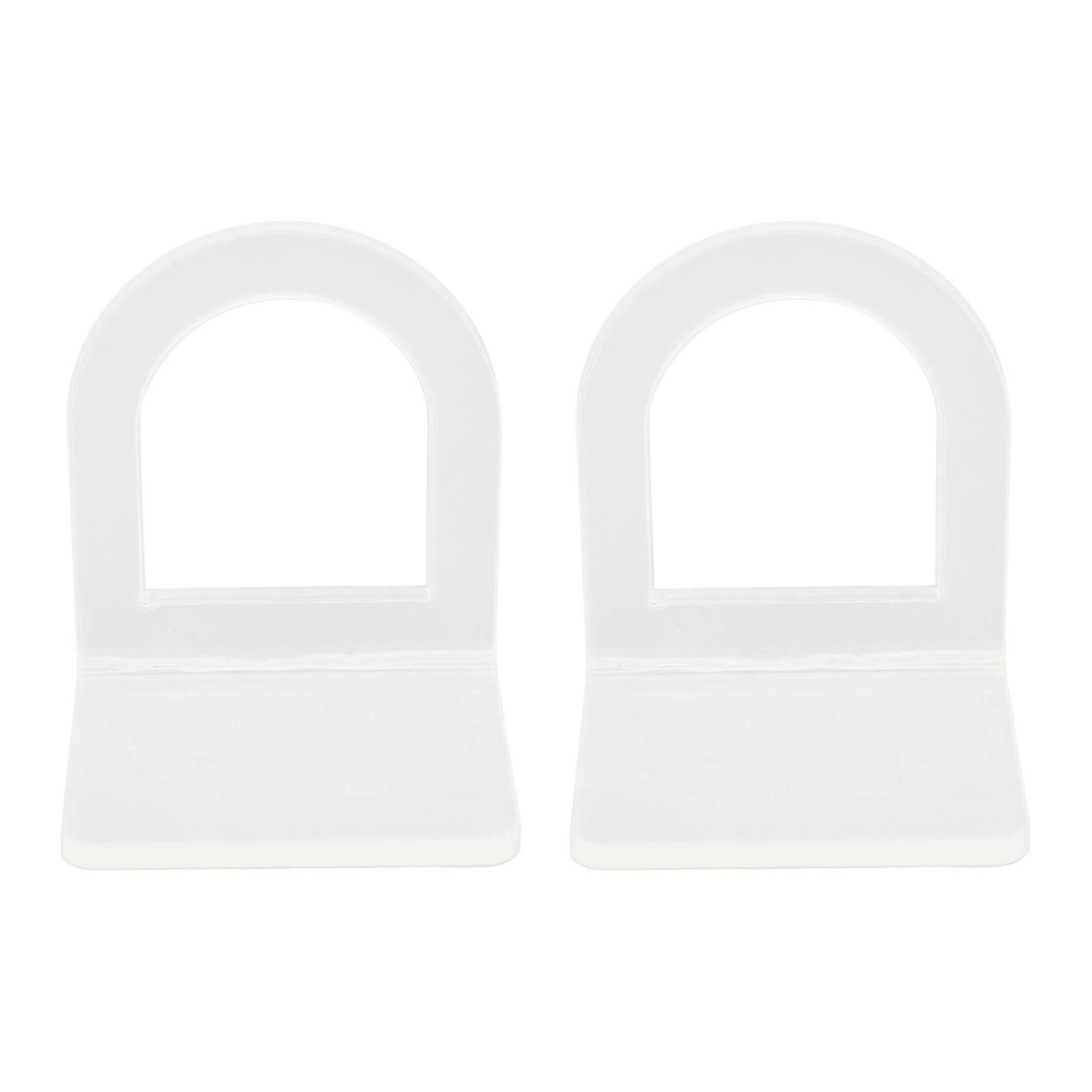 2PCS Acrylic Sink Brush Holder Clear Solid Construction Multipurpose Easy Installation Scrub Brush Holder