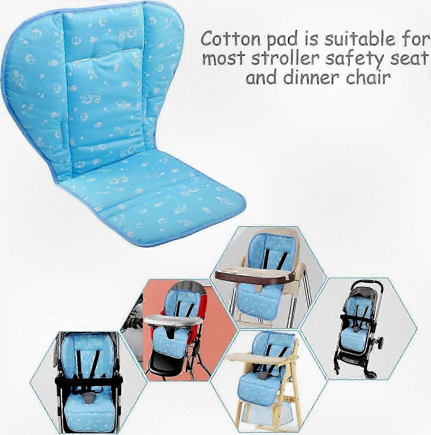 Universal Baby Stroller Seat Pad, Soft Infant Stroller Liner for Carriage and Car Seat - Comfortable & Washable