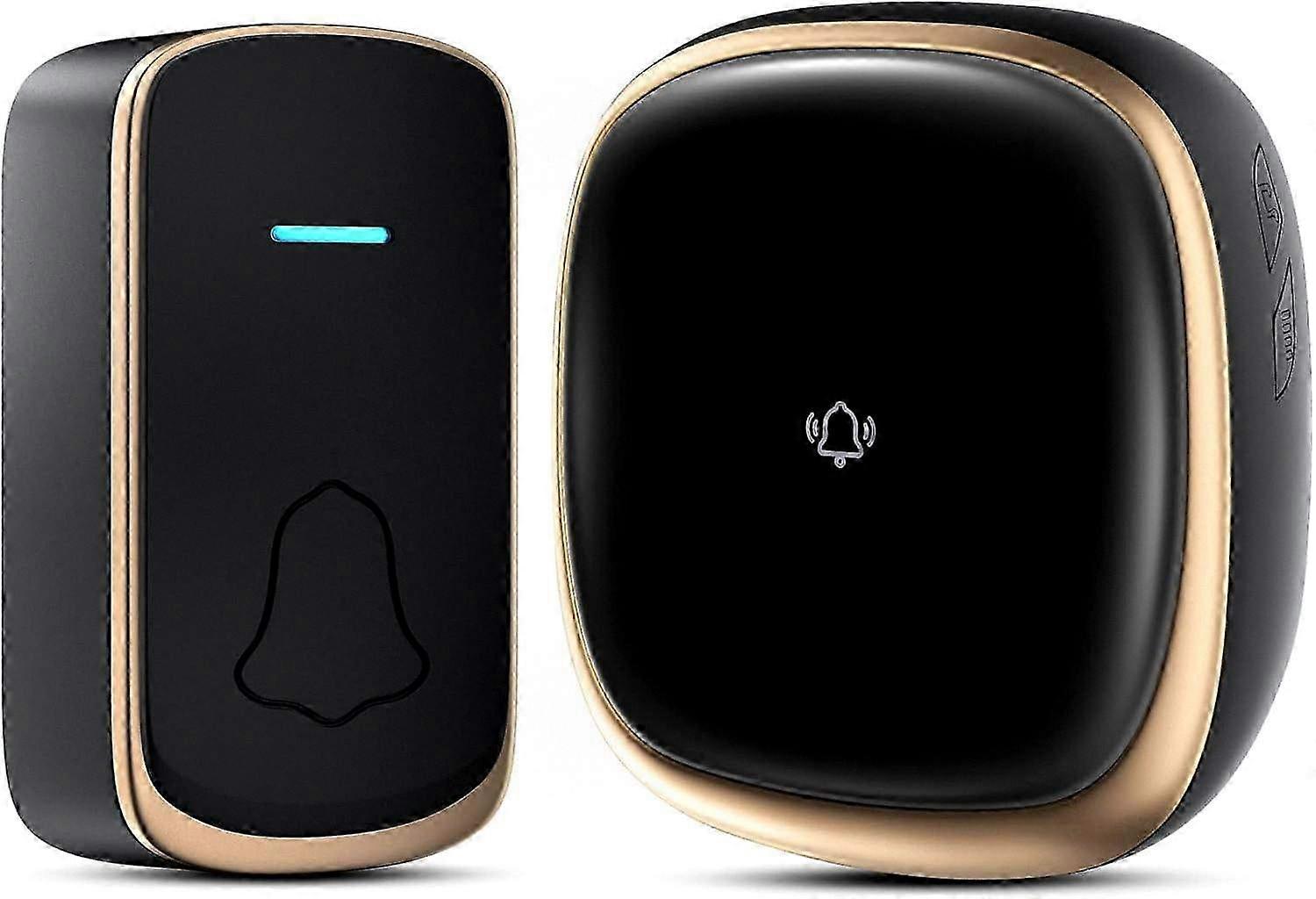 Waterproof Wireless Doorbell Kit with Battery Operation and Plug-In Chime for Easy Installation