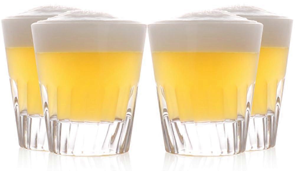 4 oz  Tasting Glass Set with Solid Base Rippled for Drinking 4 oz