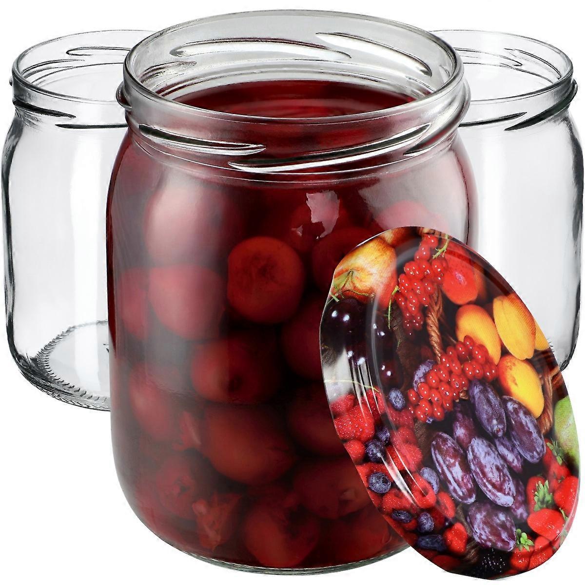 KADAX Senna tarros 540ml 8pcs 82mm + tapas "Fruta"