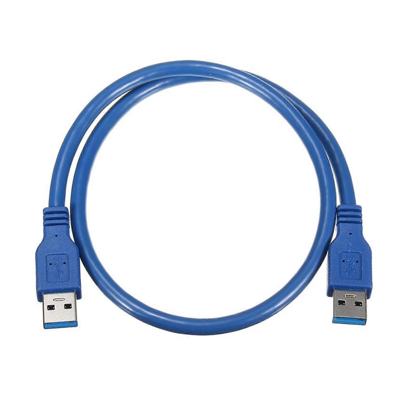 Datový kabel USB 3.0 Kabel USB vysokorychlostní připojovací kabel A samec na samec 0,6 metru AM/AM prodlužovací kabel (barva: černá 1 metr)