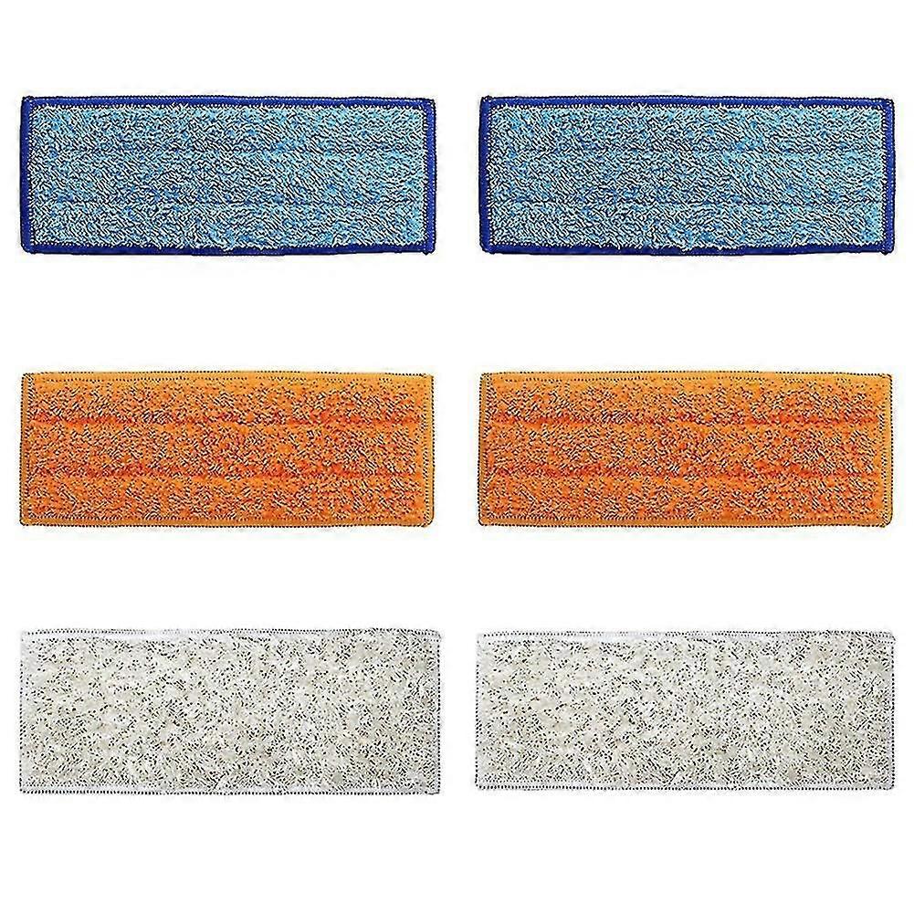6 Pcs Washable Wet Mopping Pads Damp Pads Dry Pad Cloth