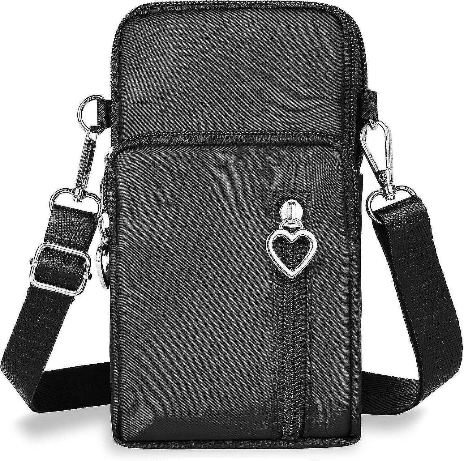 حقيبة هاتف خليوي صغيرة 7 'مع سماعة رأس جاكحقيبة هاتف خليوي للنساء ، حقيبة هاتف خليوي نسائية مع حزام كتف قابل للتعديل ، أكسفورد قماش كروس VYC