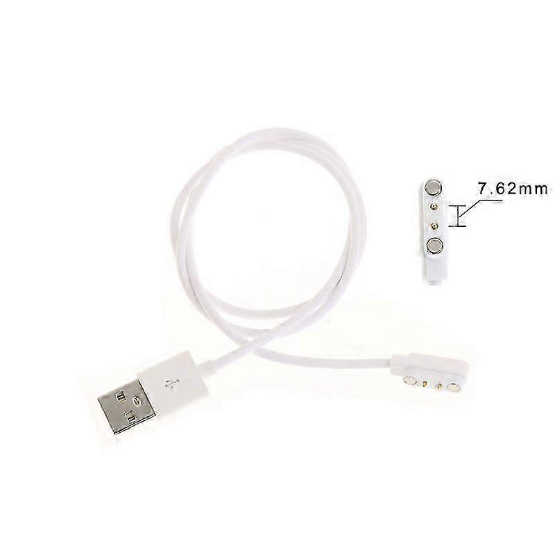 Universal Charging Cable USB Charge Base Smart Watch Charging Wire 2 Pin 7.62mm