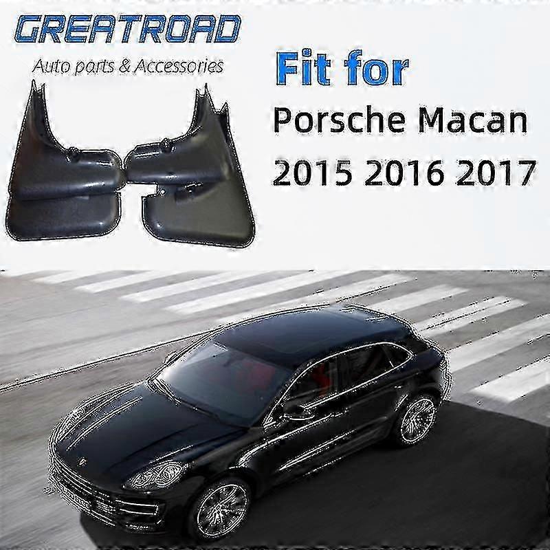 Apply 4 Pcs Car Mud Flaps Splash Guards Mudguard Mudflaps Fenders For Porsche Macan 2015 2016 2017
