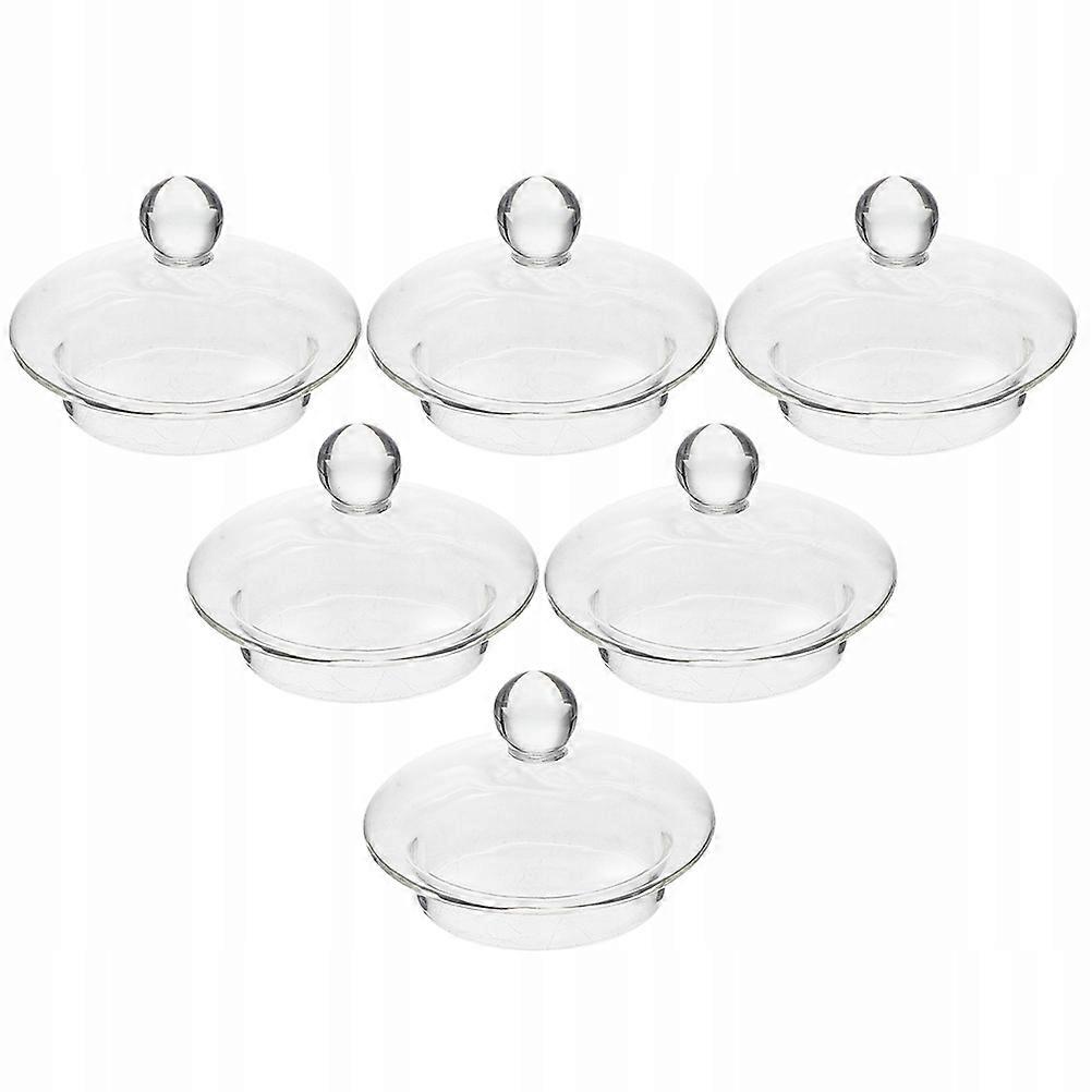 6 Pcs Glass Pitcher Lid Transparent Pitcher Lid For