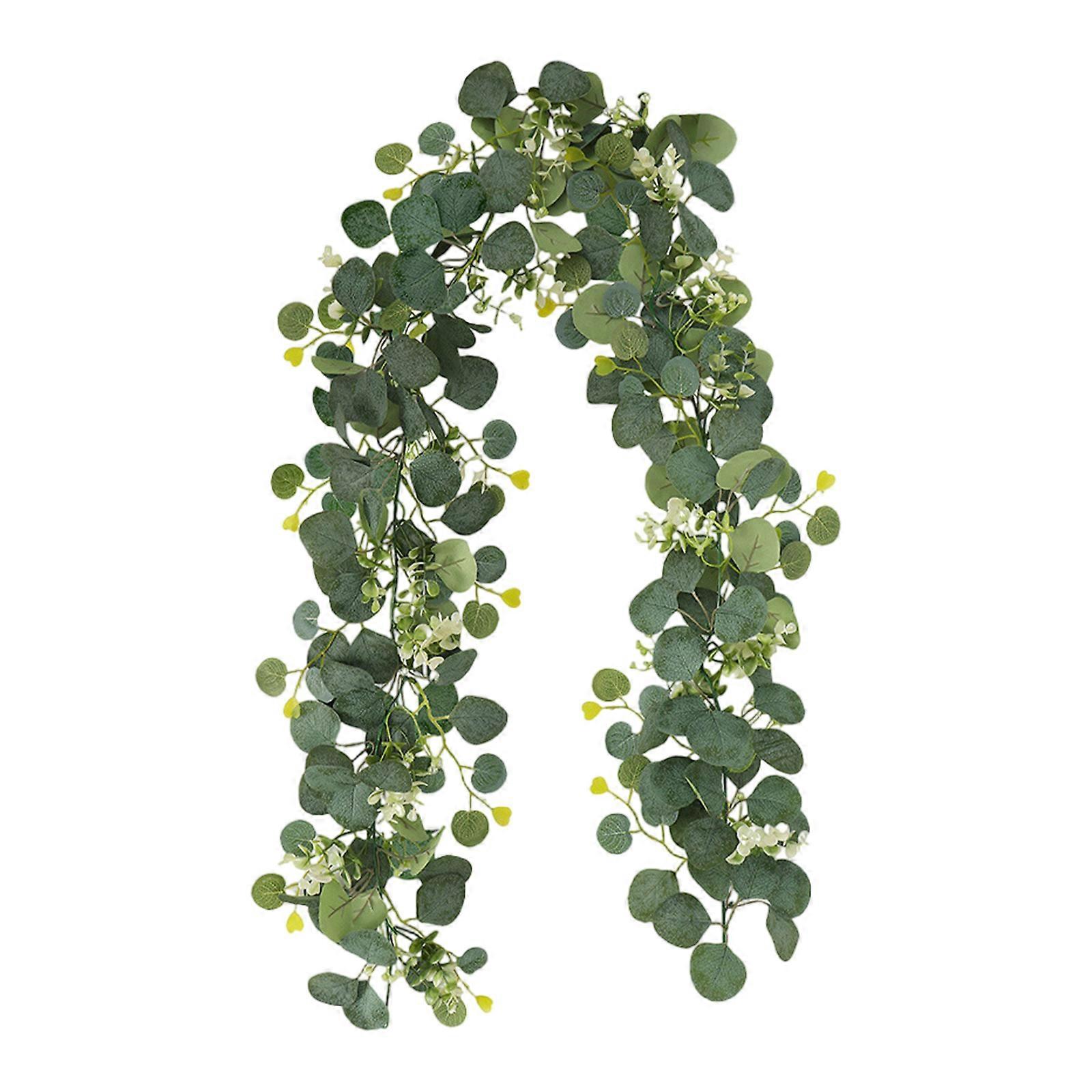 Realistic 180cm Eucalyptuses Vine Display Ornament Feature 60 Blooms Head Ideal For Party And Event Decoration