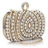 Estilo europeu e americano Clutch Bag cor dourada