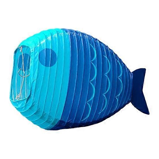 Fish Paper Lantern Eye-catching Create Atmospheres Stable Structure Excellent Ocean Creature Shape Courtyard Decor