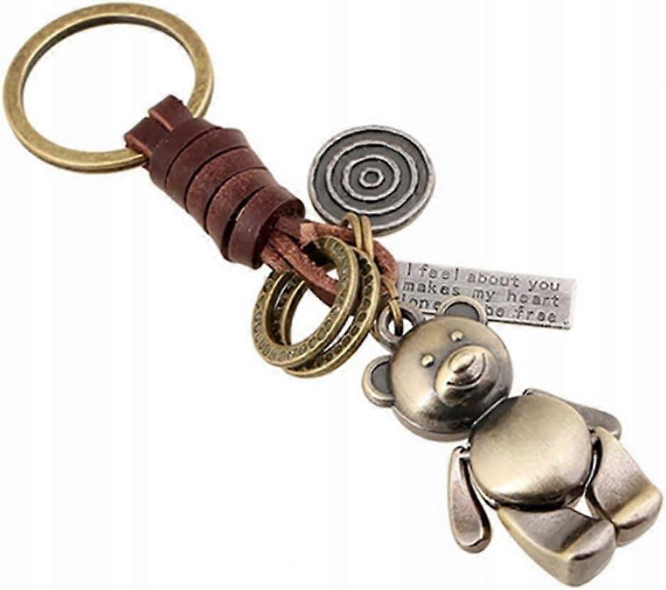 Kľúčenka kožený medveď