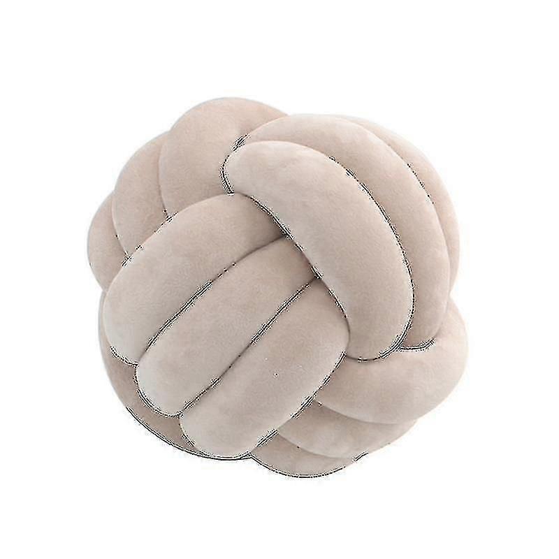 Soft Knot Ball Throw Pillow Home Decor Cushion Plush Throw Knotted Pillow Handmade Round Pillow