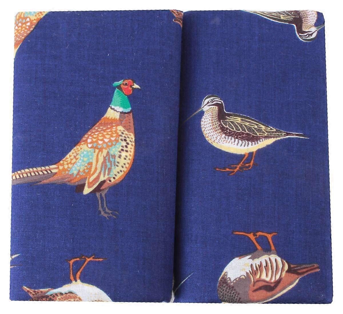 David Van Hagen Game Birds 2 Pack Handkerchief - Navy