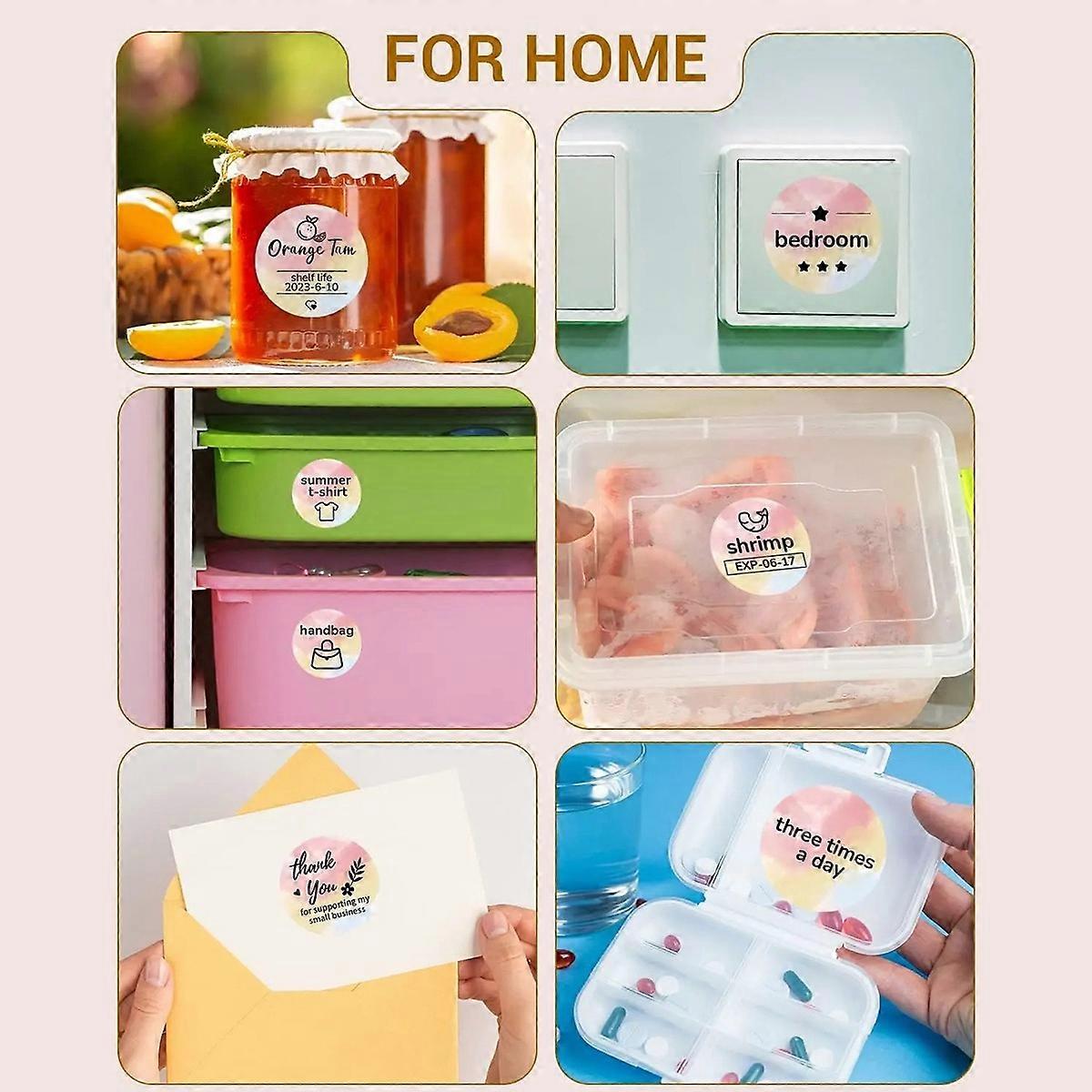 Shipping Label Printer Label Sticker 2X2 Starrysky Round -500Pcs