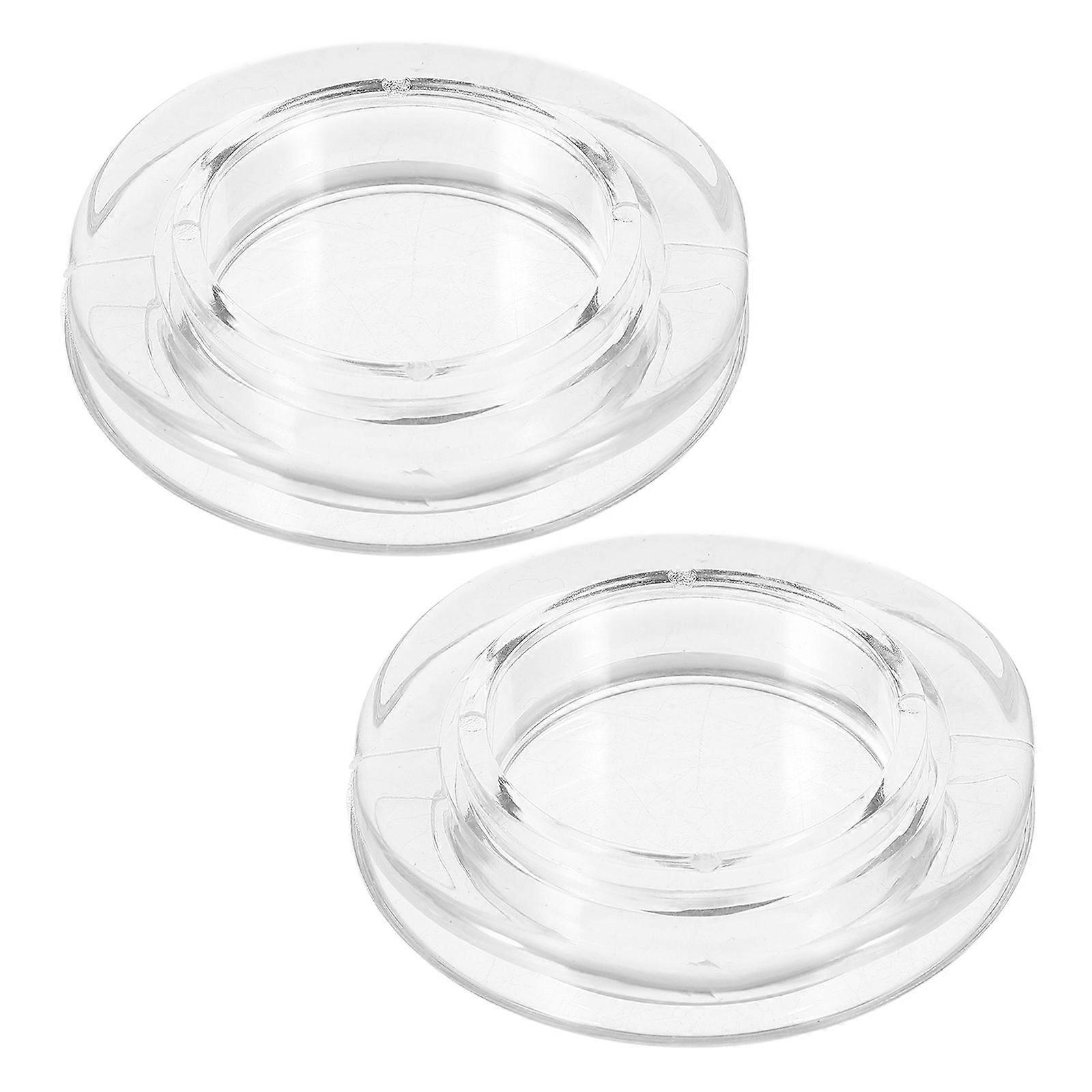 2 Sets of Convenient Table Umbrella Rings with Caps Sunshade Hole Rings for Outdoor