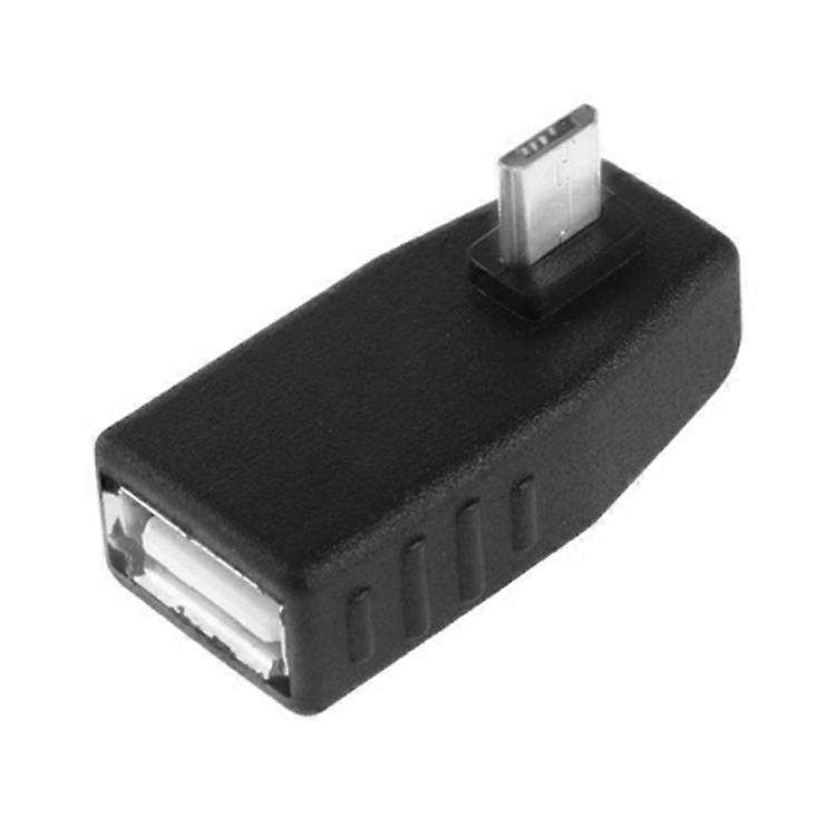 Adattatore AF da micro USB maschio a USB 2.0 con angolo di 90 gradi, supporto funzione OTG