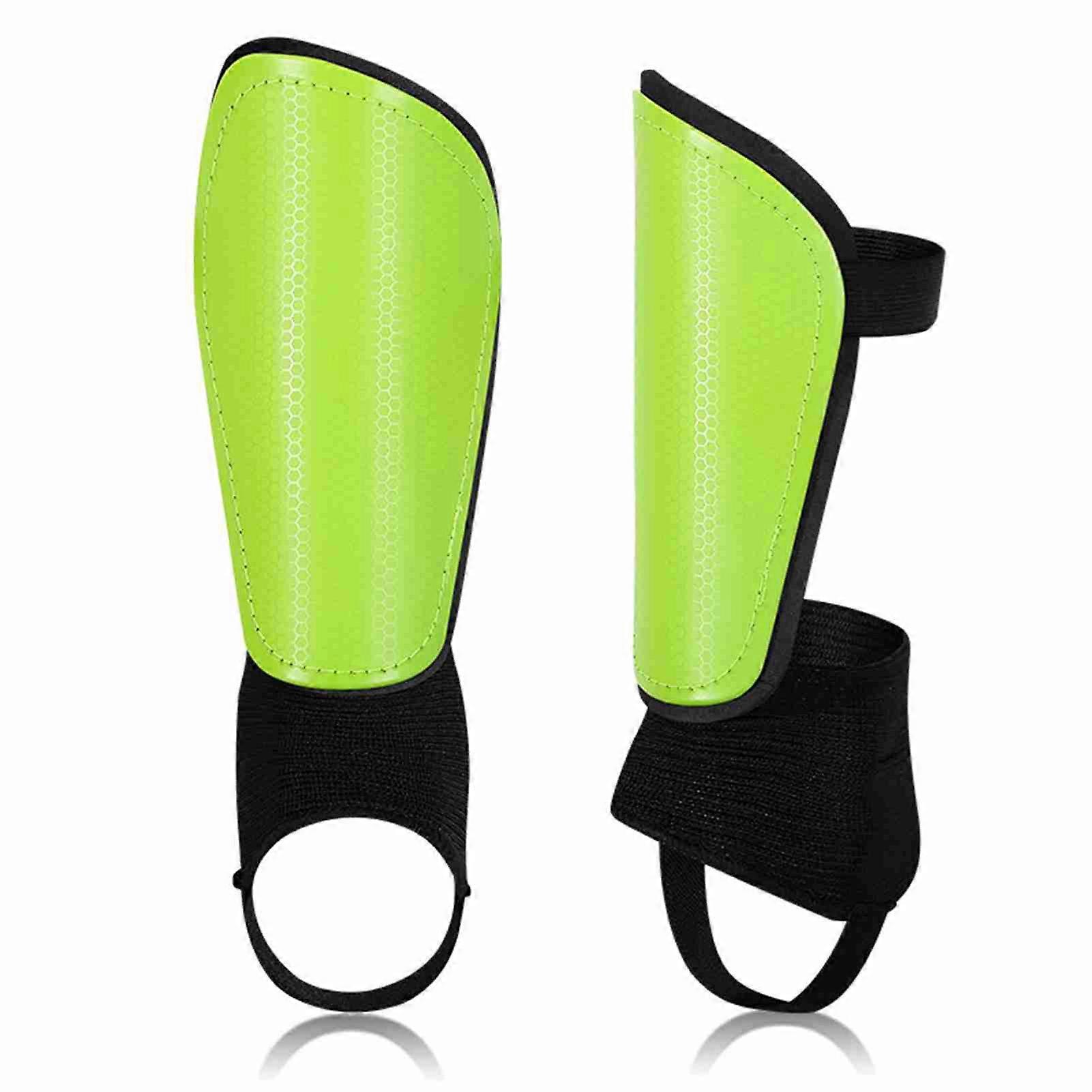 Soccer Shin Guard with Ankle Protector and Adjustable Straps Football Protective Equipment for Kids Youth Adults