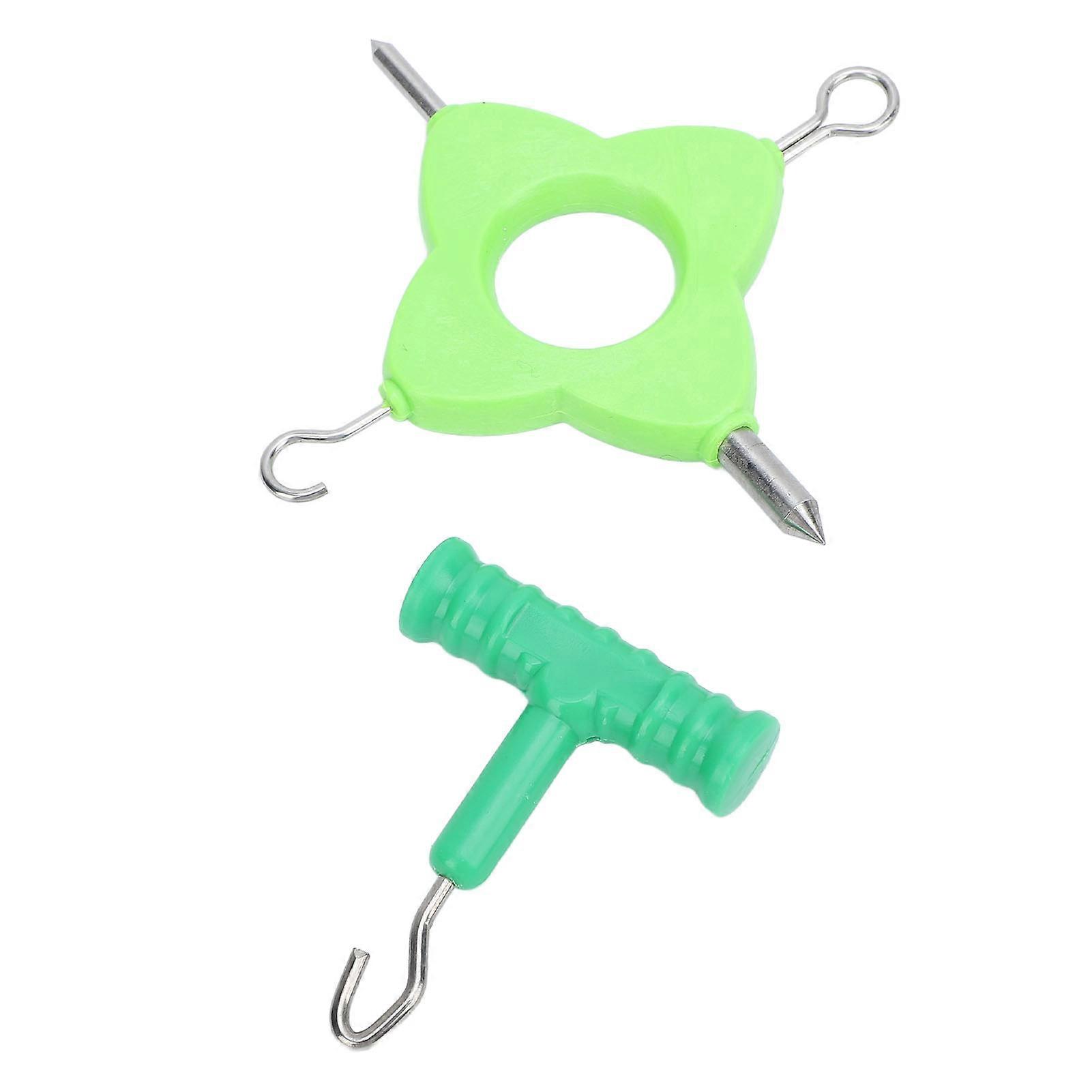 Carp Fishing Knot Puller Tool Set Stainless Steel Bright Colors