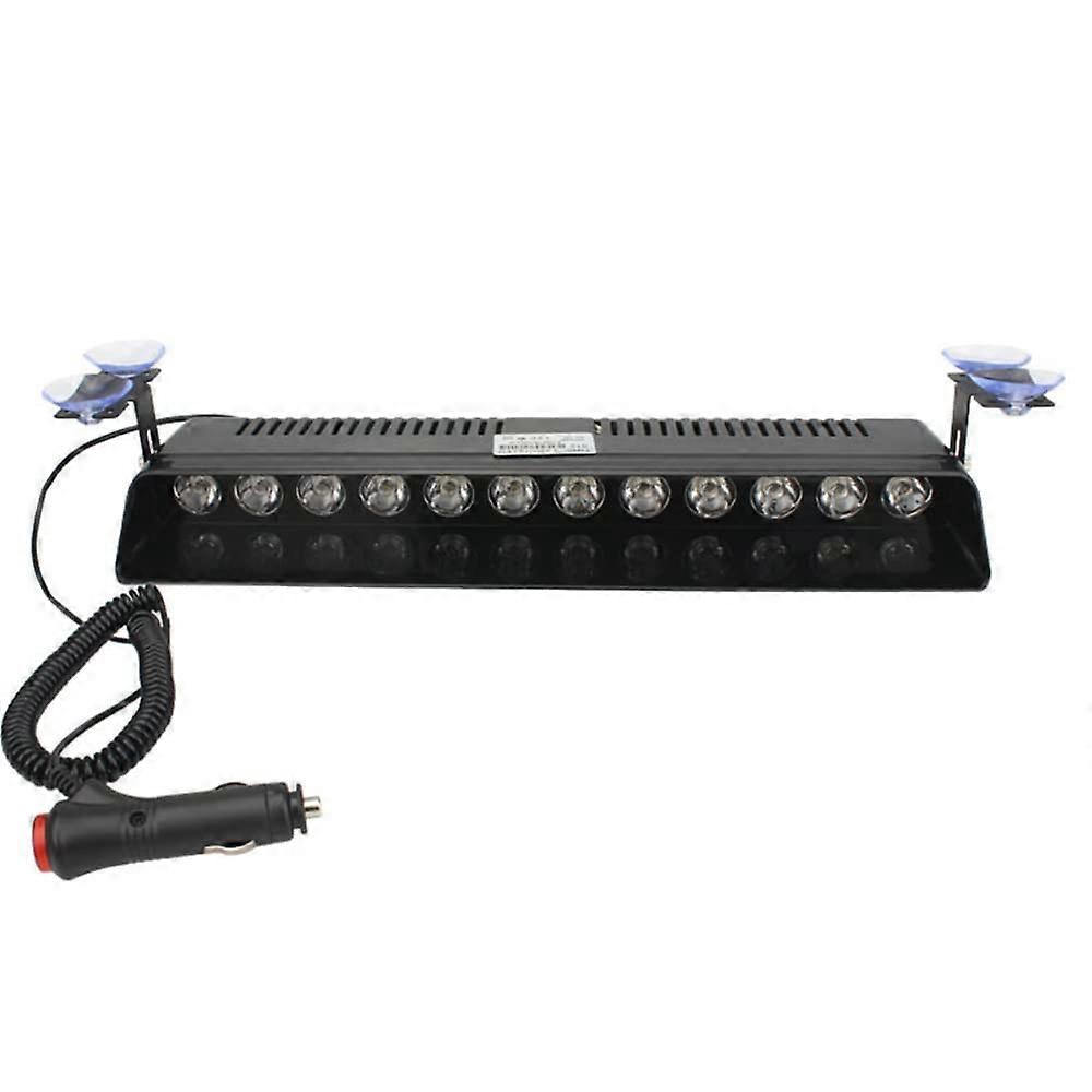12LED Car Strobe Flashing Lights 12W Police LED Flasher For Car Emergency Warning Light 12V Red And Blue