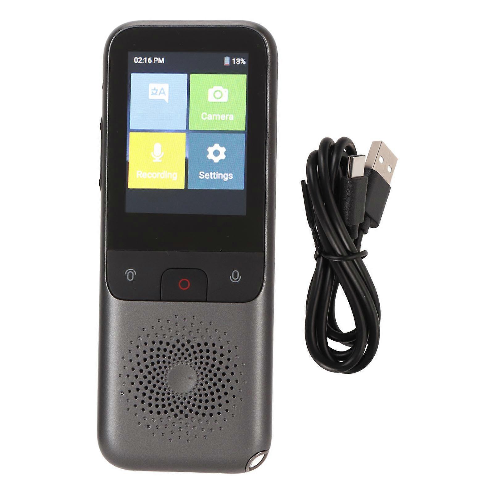 2.4 Inch Translation Device Portable Real Time 2 Way AI Voice 112 Online 10 Offline Languages Translator for Travel Business