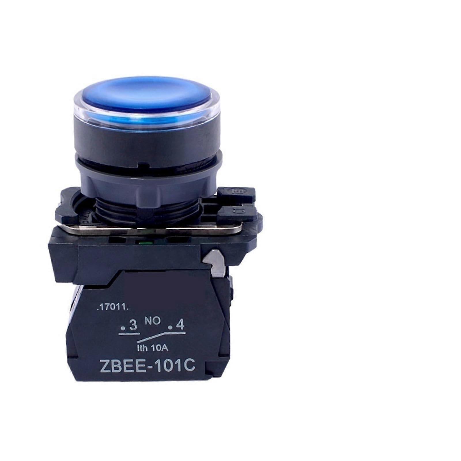 Illuminated Button LED Light Switch XB5AW33B1C Green 220V/24V XB5AW Series Panel Mount Push Button
