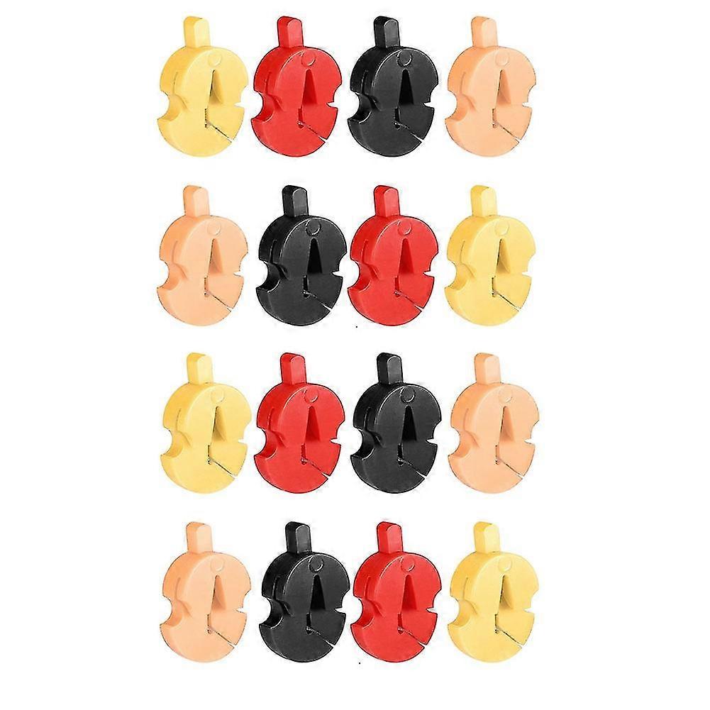 16pcs Tourte Style Violin Mute,single Hole Practice Mute For All Violins Small Violas Ultra Practic