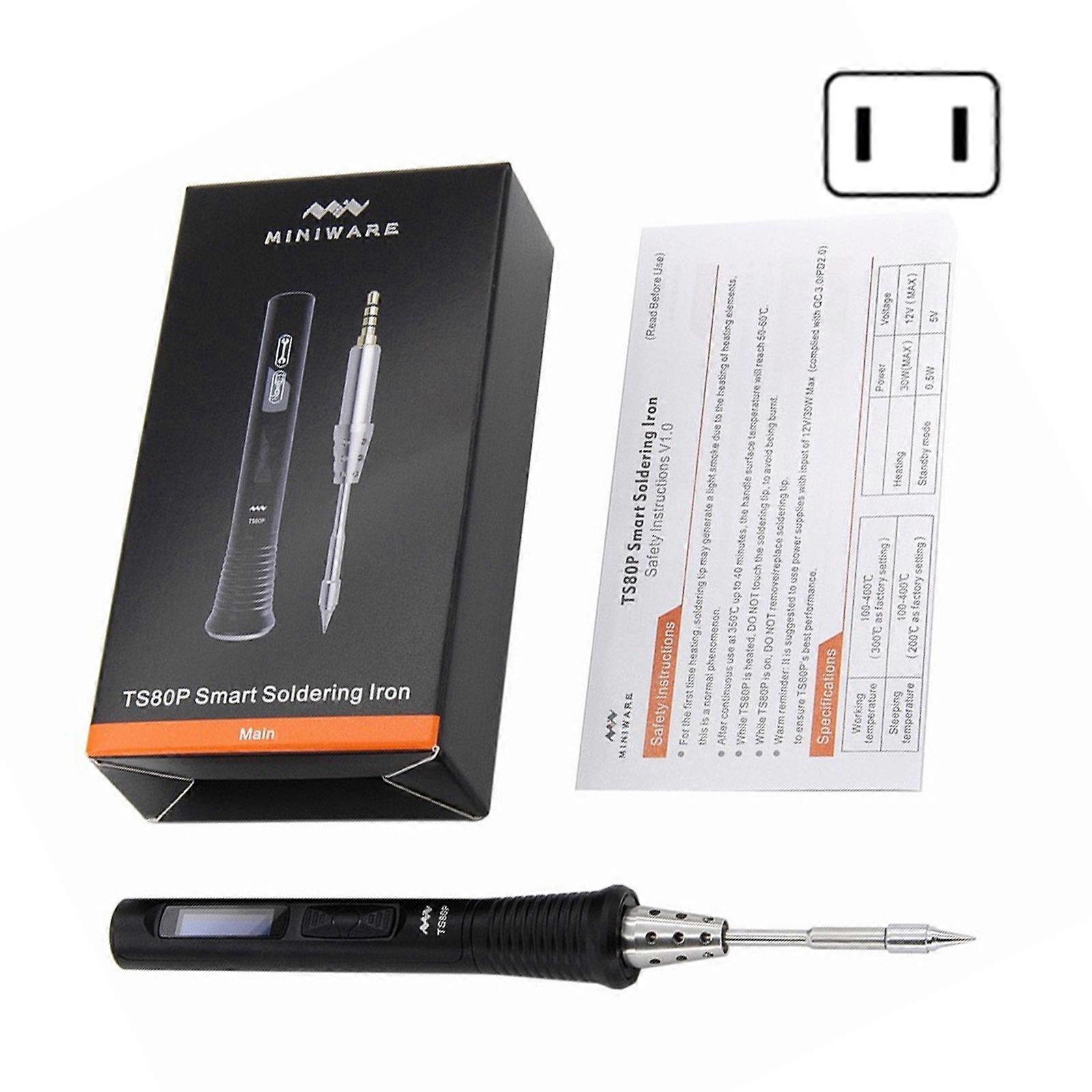 Digital Soldering Iron Adjustable Temperature Welding Tool Ceramic Heater Soldering Tips Tool Welding Tool for Metal