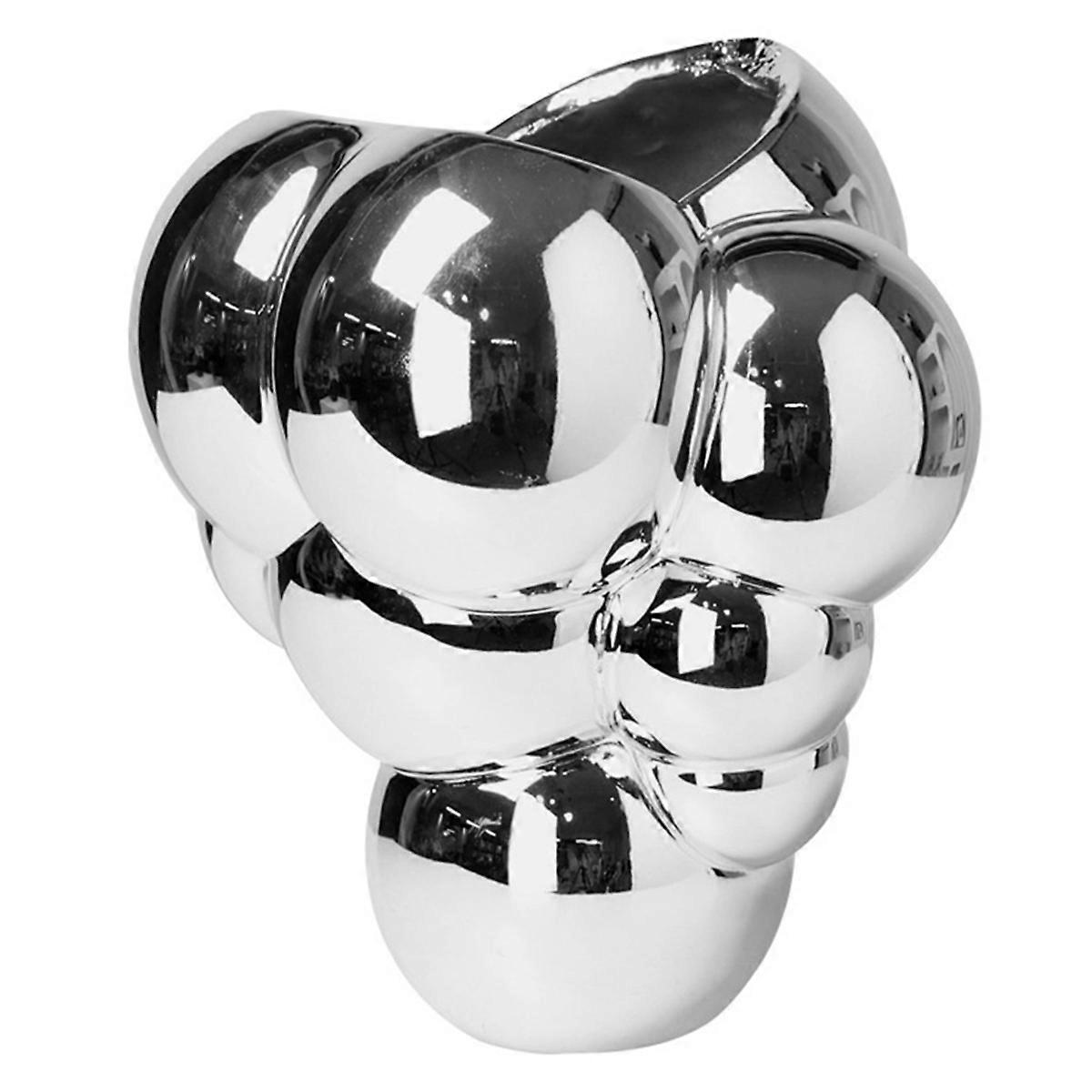 Ins Nordic Bubble Cloud Vase Decoration Vase Silver