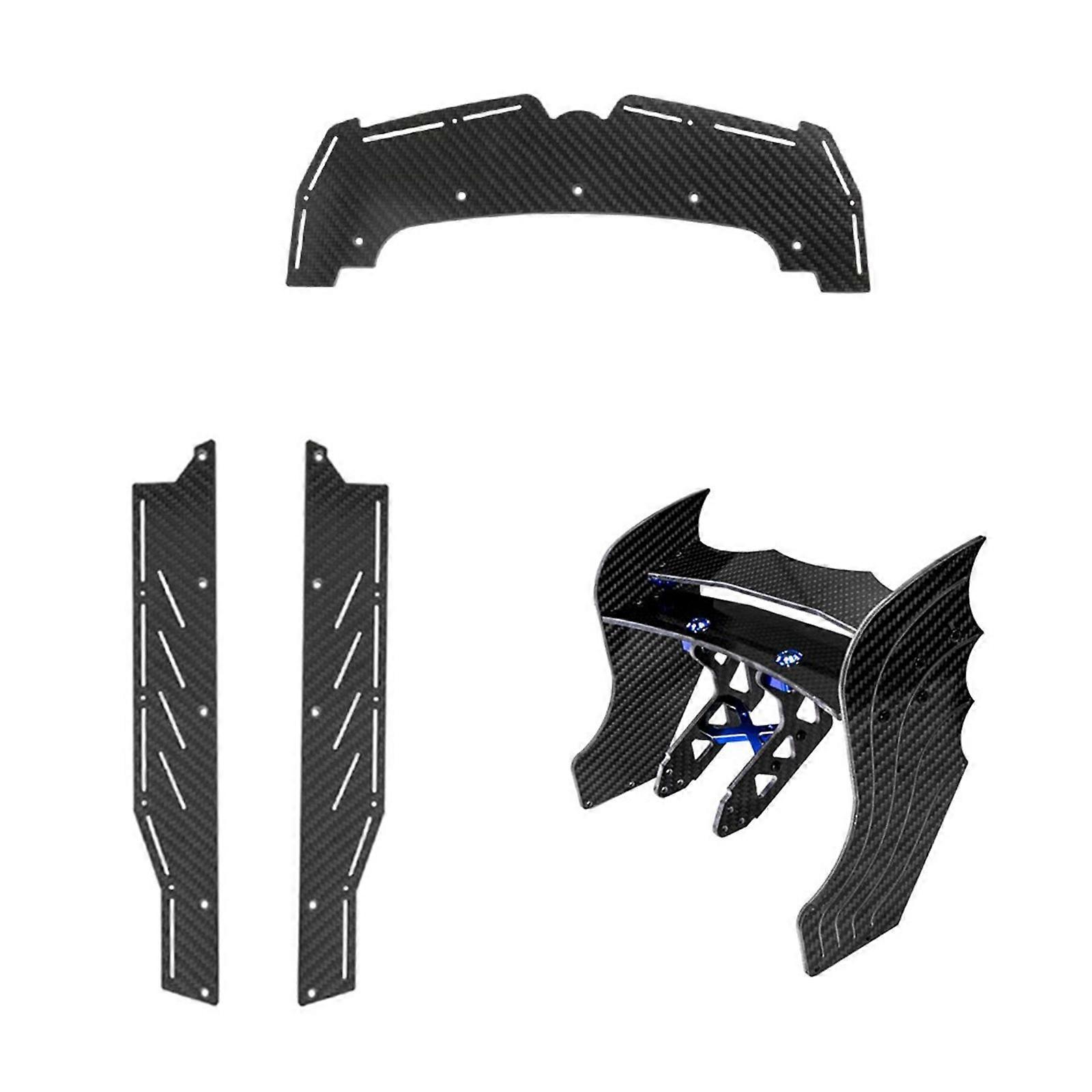 Durable Toy Car Chassis Skid Plate Front/Side Chassis Protective Mount for ARRMA 1/7 Remote Control Car Modified Parts Multicolor