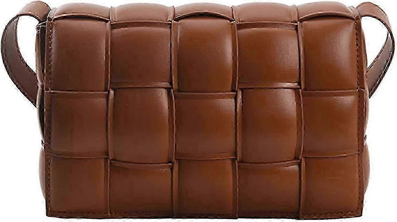 Women Shoulder Bag Purse Woven Crossbody Handbags Small Square