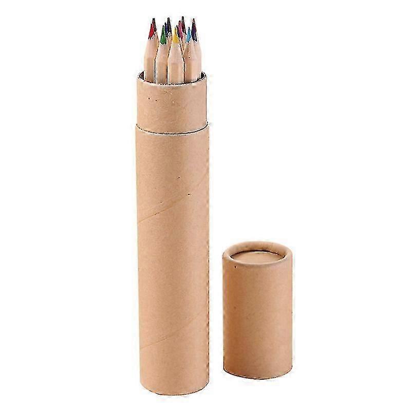 12pcs Colored Set Flexible Drawing Artist Sketching Pencils Set Colored Barrelled Pencil Painting Paper Pencil Box (long Style)