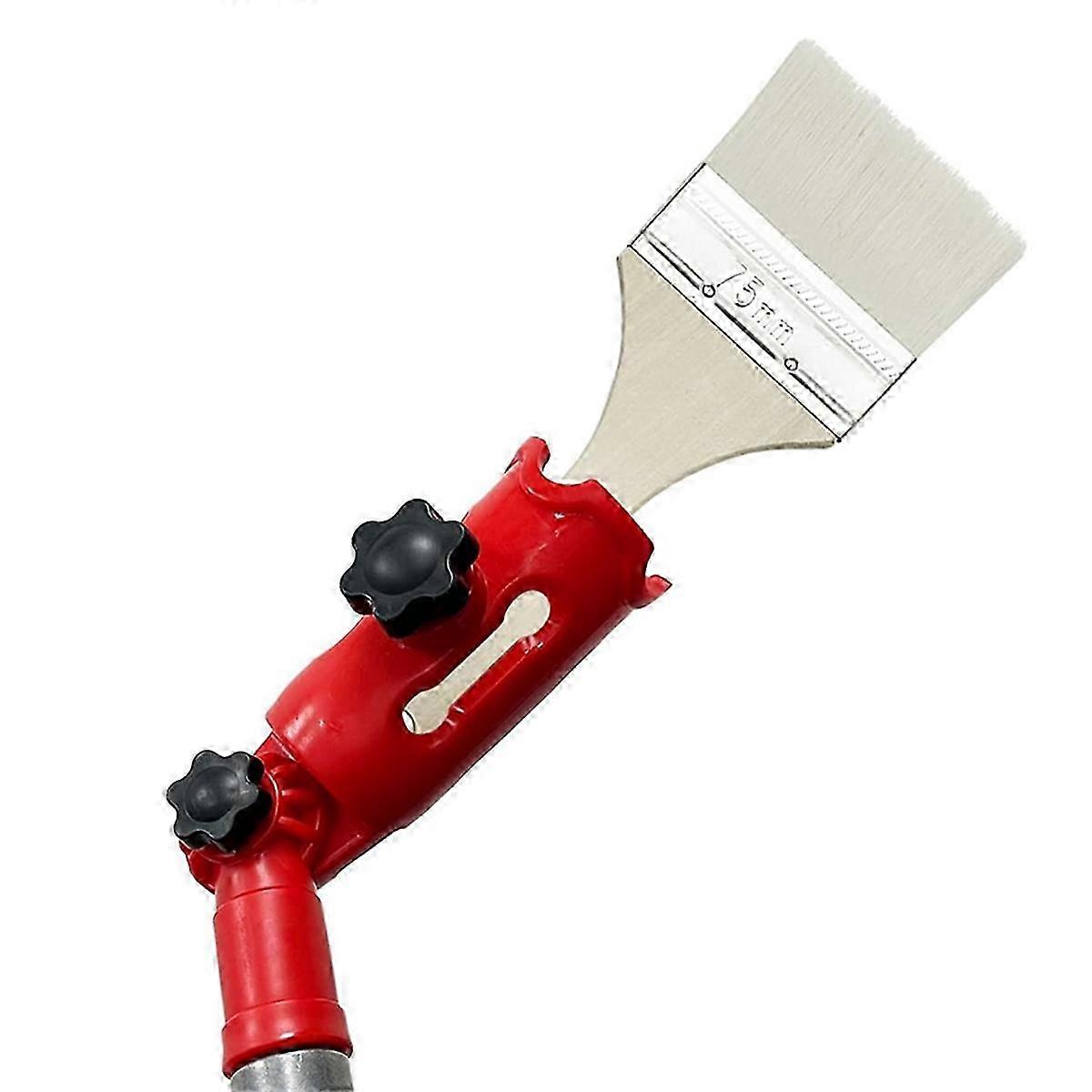 Multi-Angle Paint Brush Extender Red, Paint Edger Tool for High Ceilings, Extension Pole Attachment