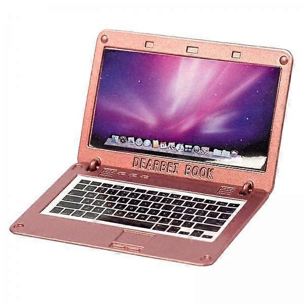 2xdollhouse bærbar nettbrett scene simulering notatbok for studieinnredning rose gull