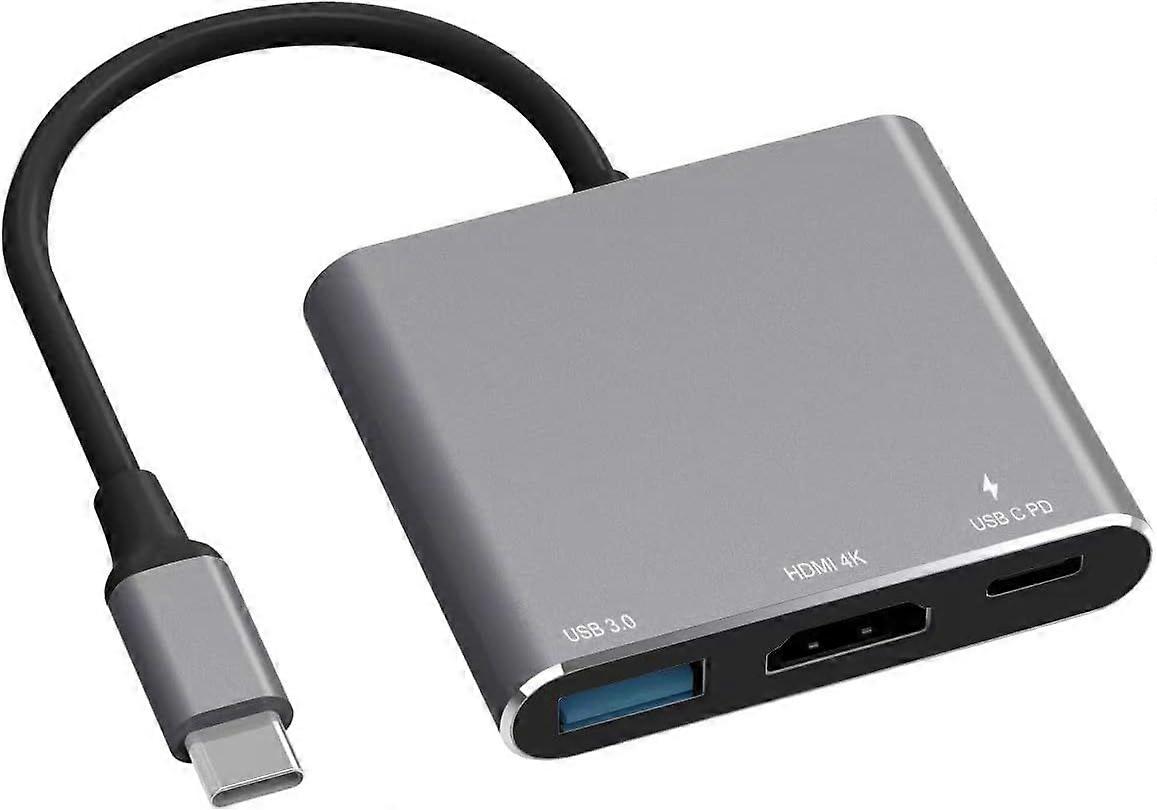 Multiport AV Adapter with 4K HDMI Output USB 3.0 Port & USB-C Fasting Charging