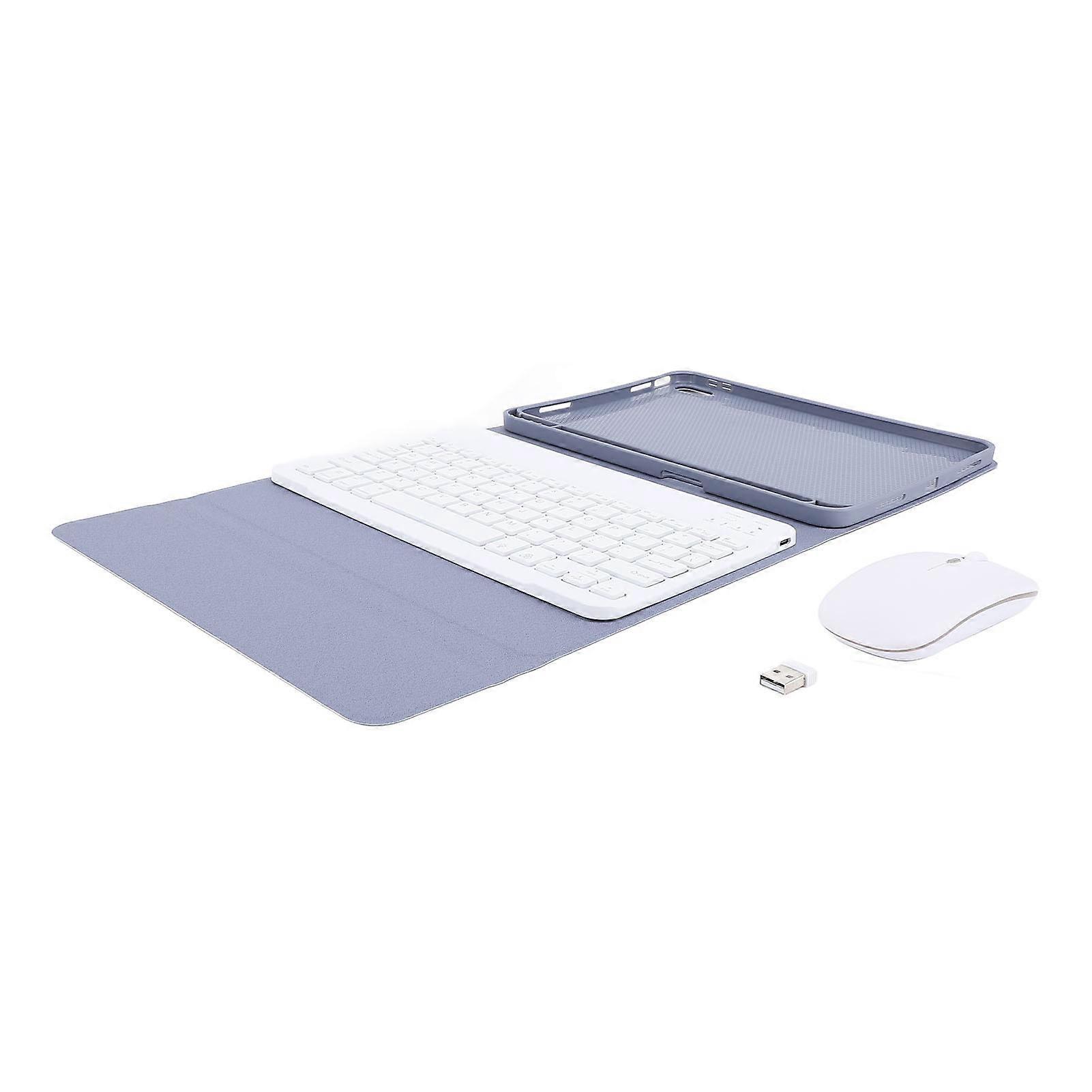 Wireless Keyboard Case with Mouse for Tablet 10 Generation 10.9 Inch 2022 Colorful RGB Lights Tablet Keyboard Case Purple