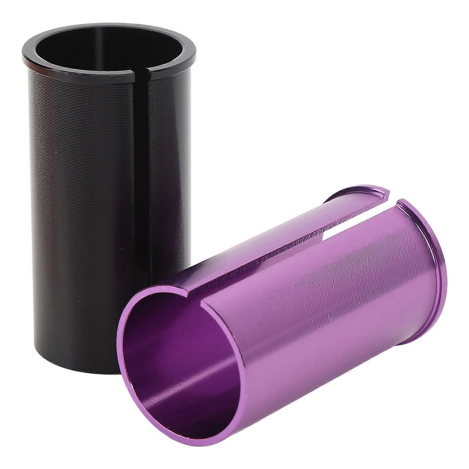 Sattelstütze Rohradapter Aluminiumlegierung CNC-gefräst CD Texture Cycle Sattelstütze Reduzierhülse Unterlegscheibe 27,2-30,8 mm 