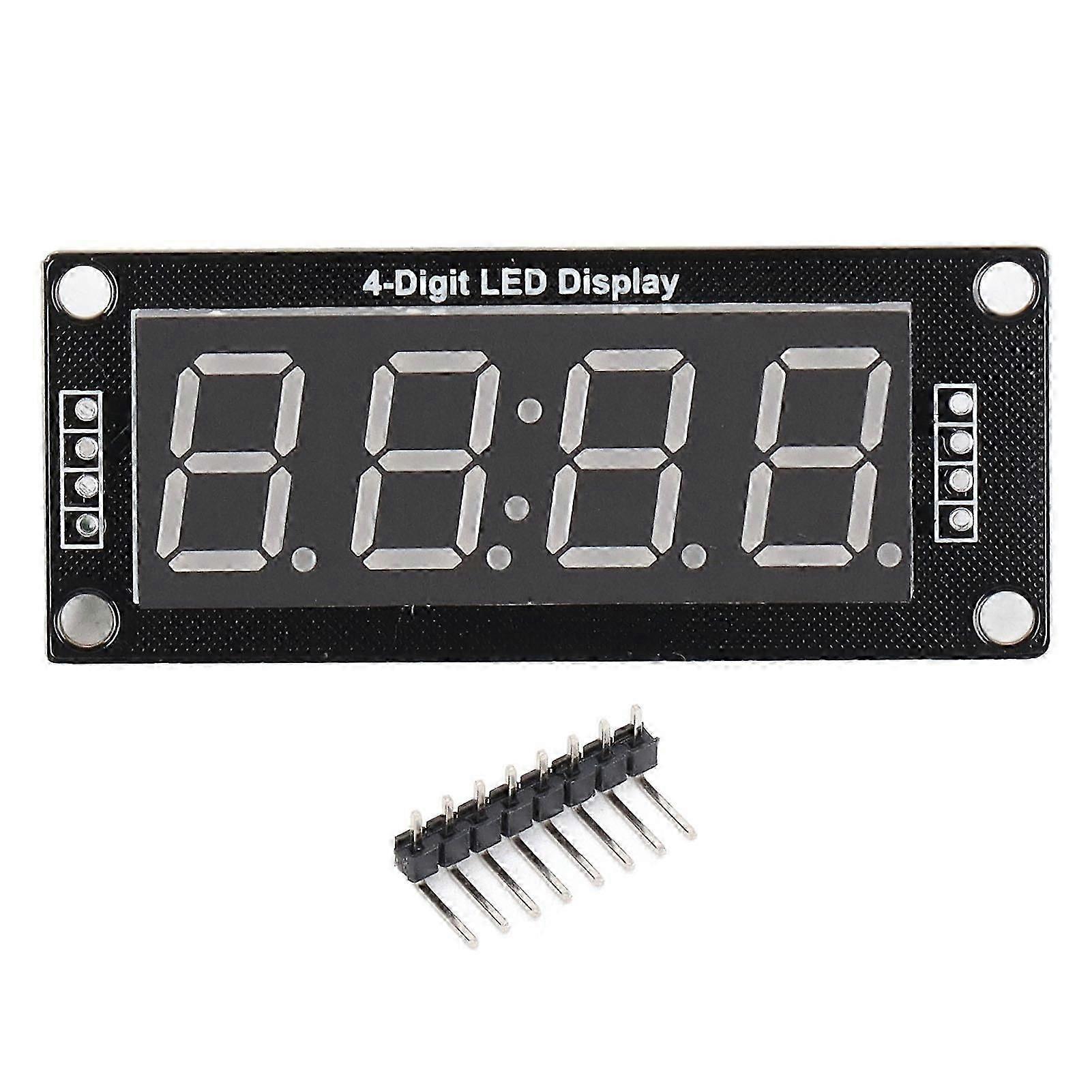 0.56in LED Display Module 4 Digit 7 Segment Digital Tube Clock Module with Pin Header 5V