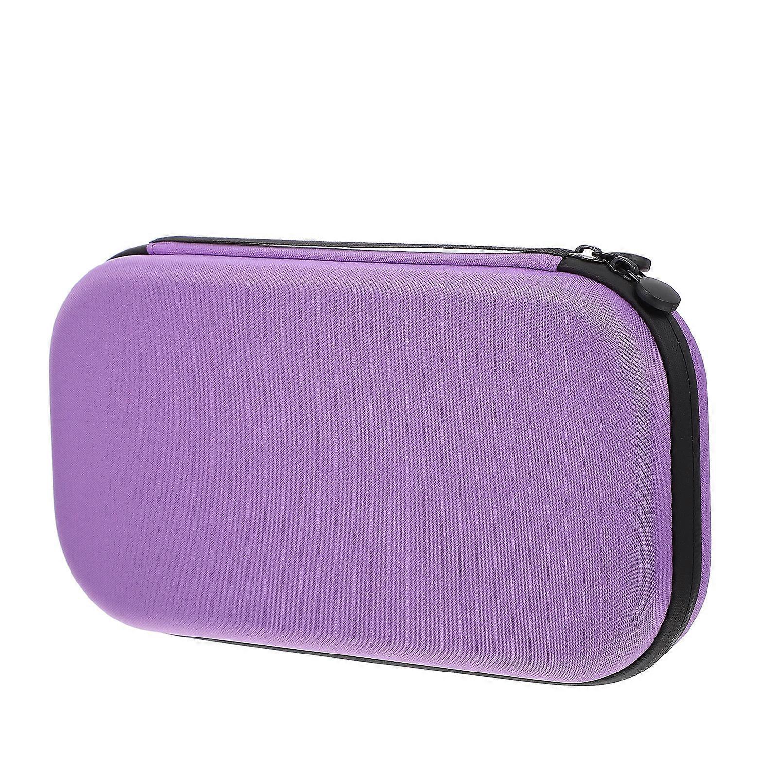 Portable Purple EVA Stethoscope Case with Hand Strap for Safe Storage and Carrying
