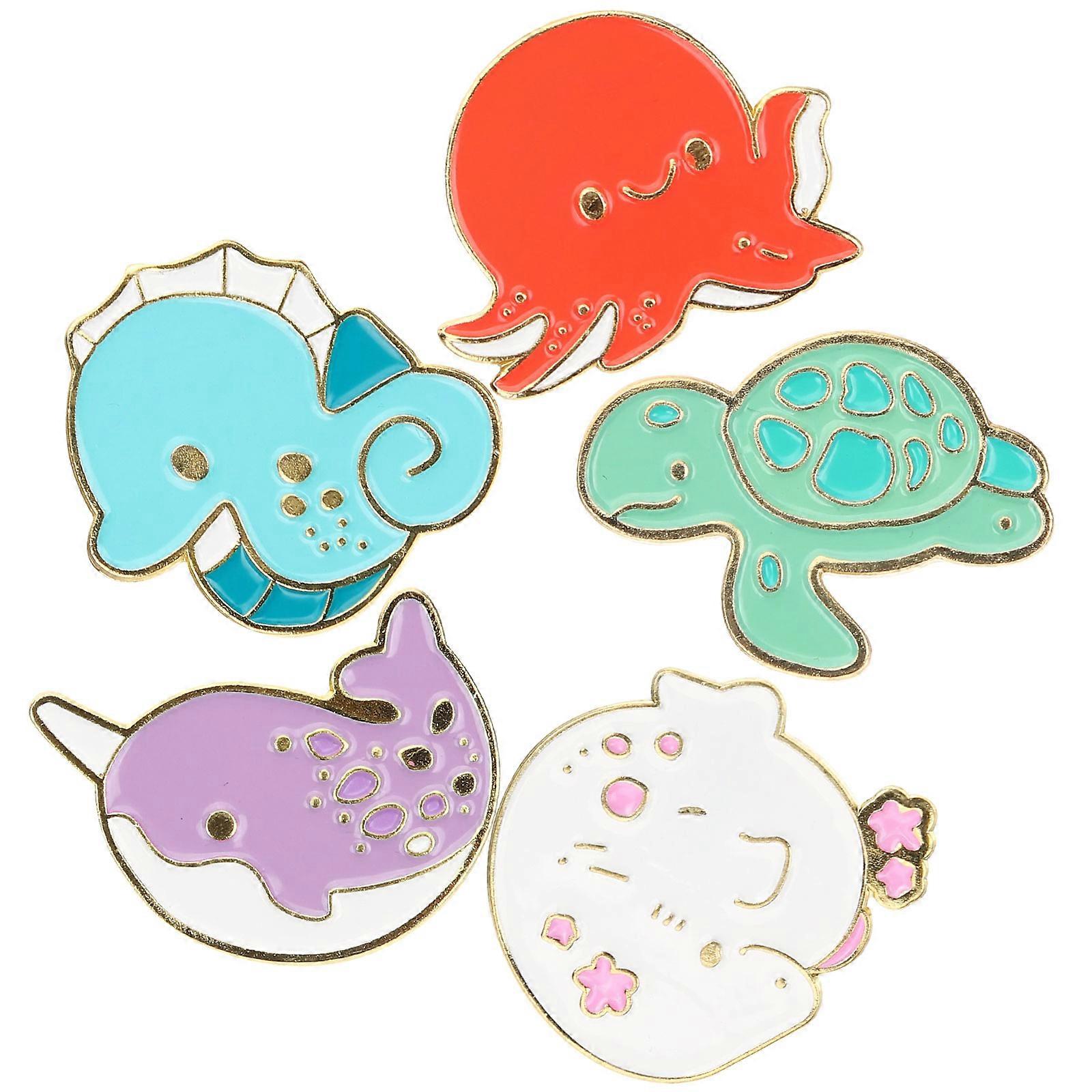 Stylish Brooch Collection, Cartoon Animals for Creative Wardrobe