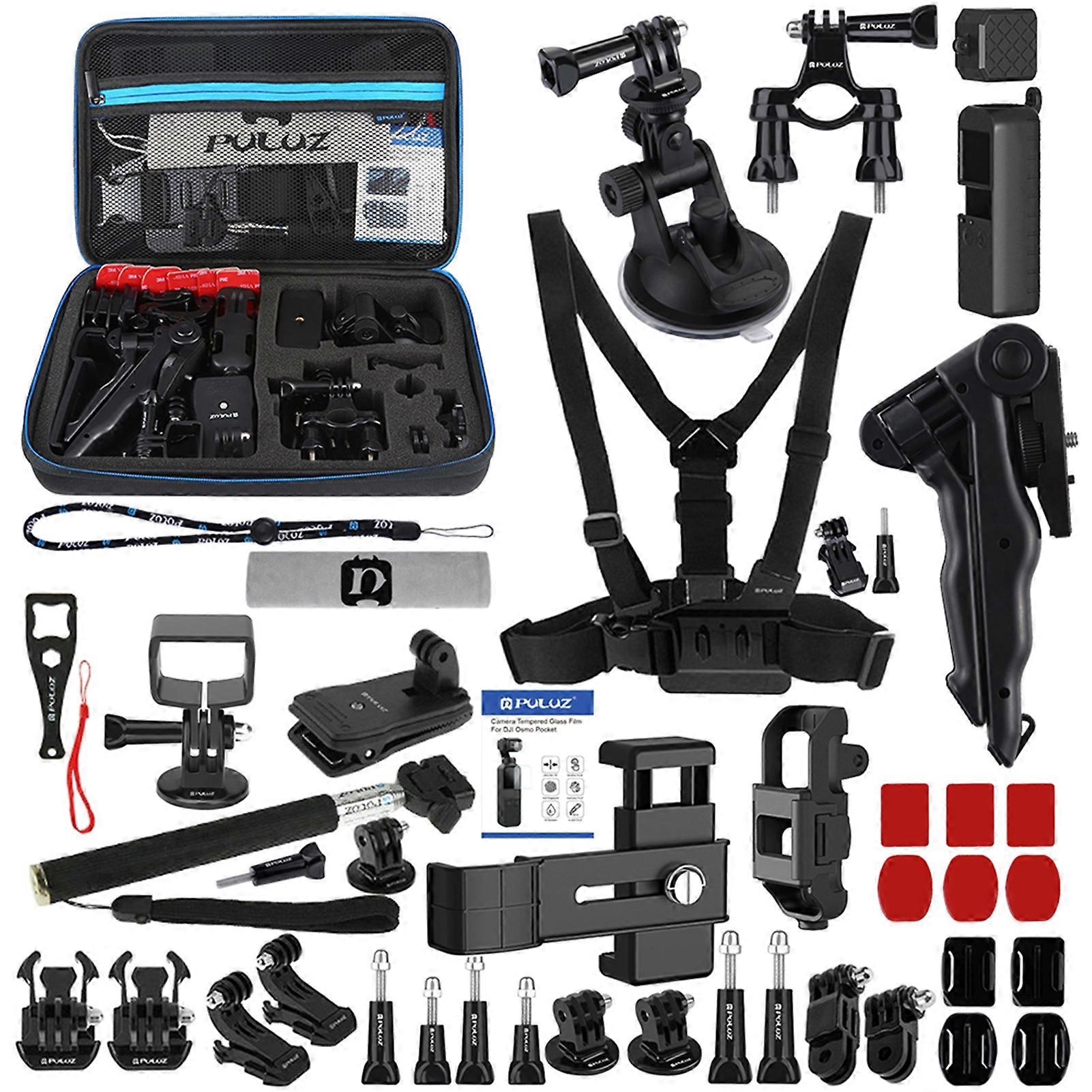 43-in-1 Camera Accessories Kit with Chest Strap & EVA Case, 320x220x70mm
