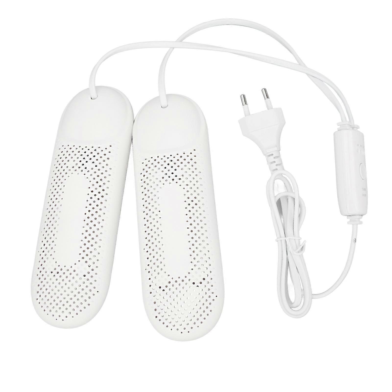 Shoe Dryer Boot Dryer Thermal 3 Level Timer Eliminate Bad Odor Sweat Round Edge Mesh Hole Shoe Warmer for Work Boots EU Plug 220‑240V