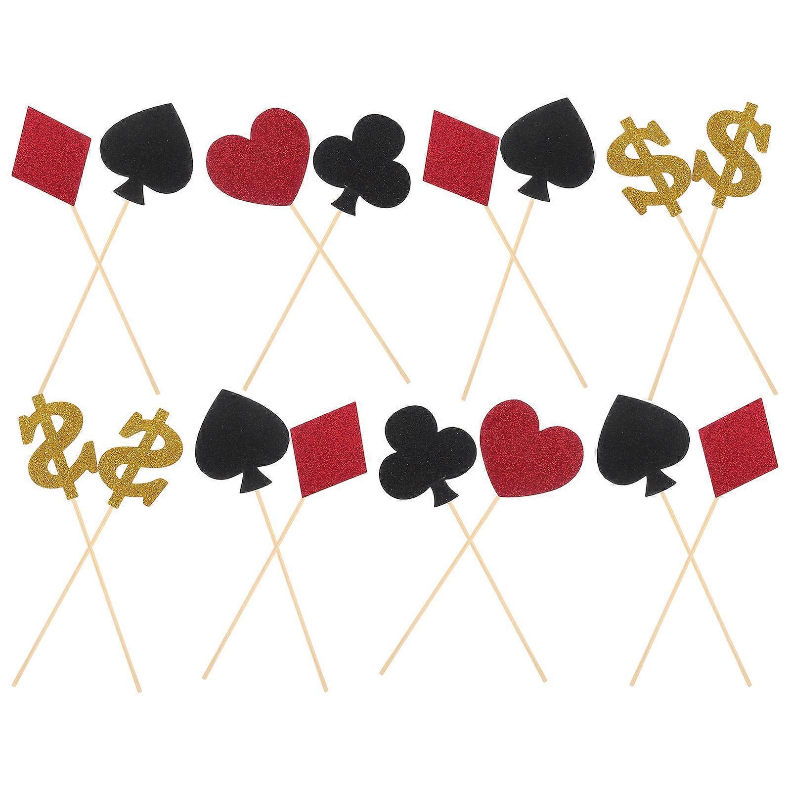 Celebration Essentials, Vegas Party Favors Including -Themed Cake Decorations
