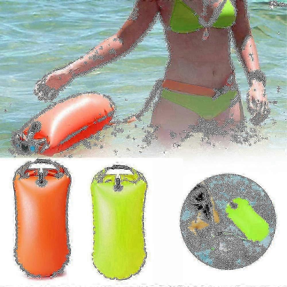 Geamandură gonflabilă Tow Tow Float Dry Bag pentru înot sălbatic - portocaliu
