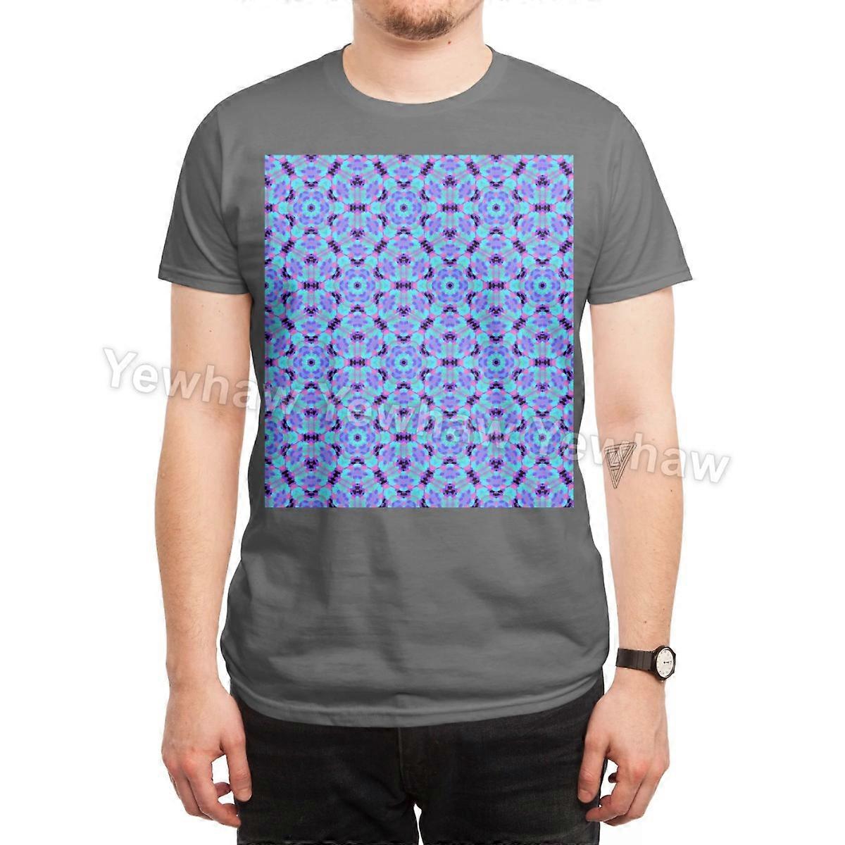 Hexagonal Cubic Fractal Kaleidoscopic Design T-Shirt