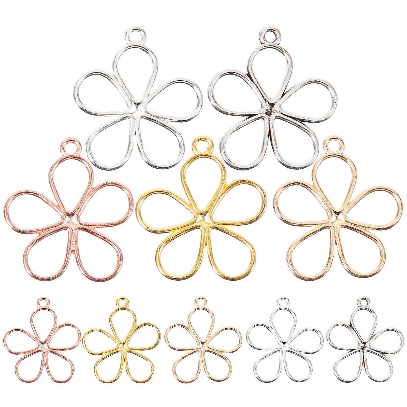 Jewelry Making Accessories, Delicate Flower Charms, Great for DIY Enthusiasts